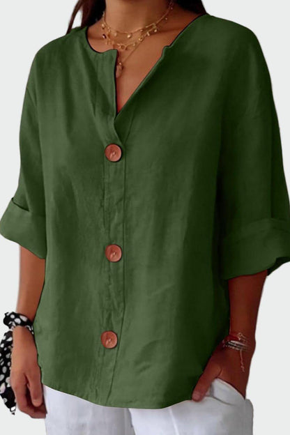 Tilde Linen Boho Print Shirt for Women