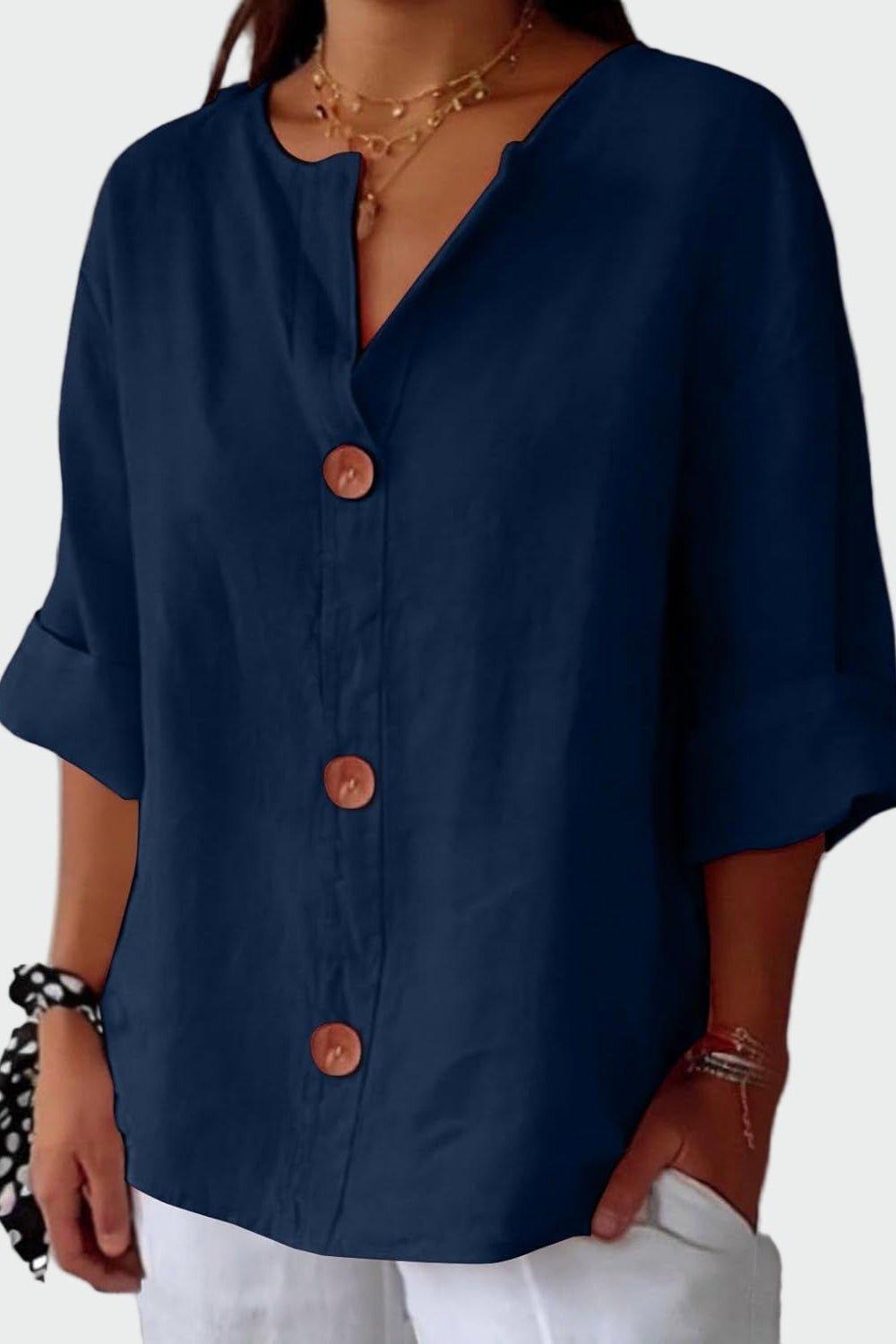 Tilde Linen Boho Print Shirt for Women