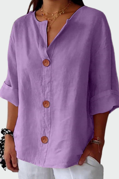 Tilde Linen Boho Print Shirt for Women