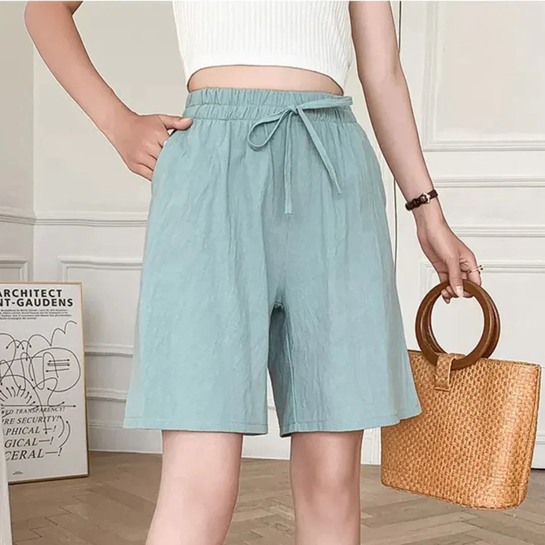 Yui | Elegant High-Waist Shorts
