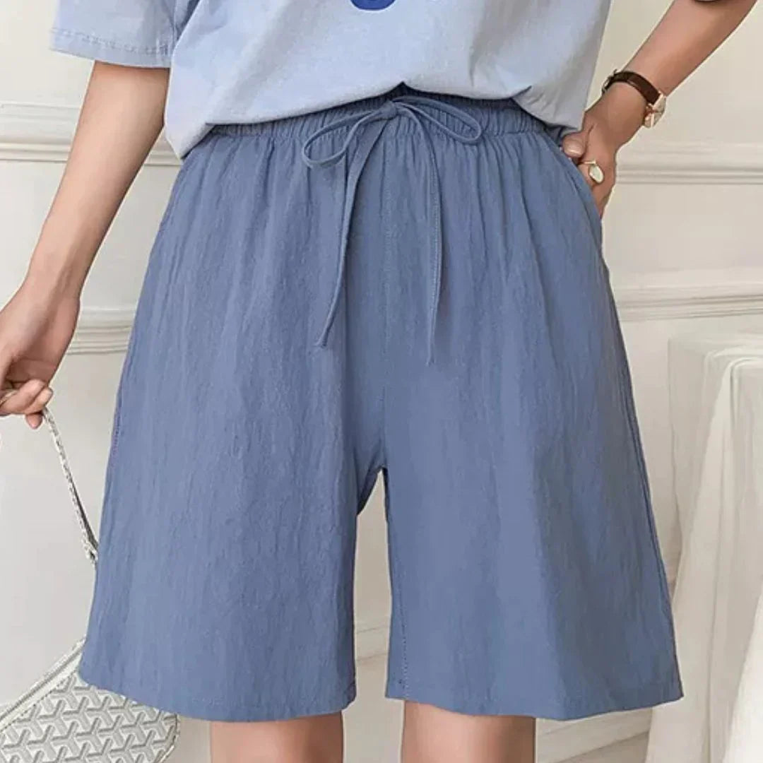 Yui | Elegant High-Waist Shorts