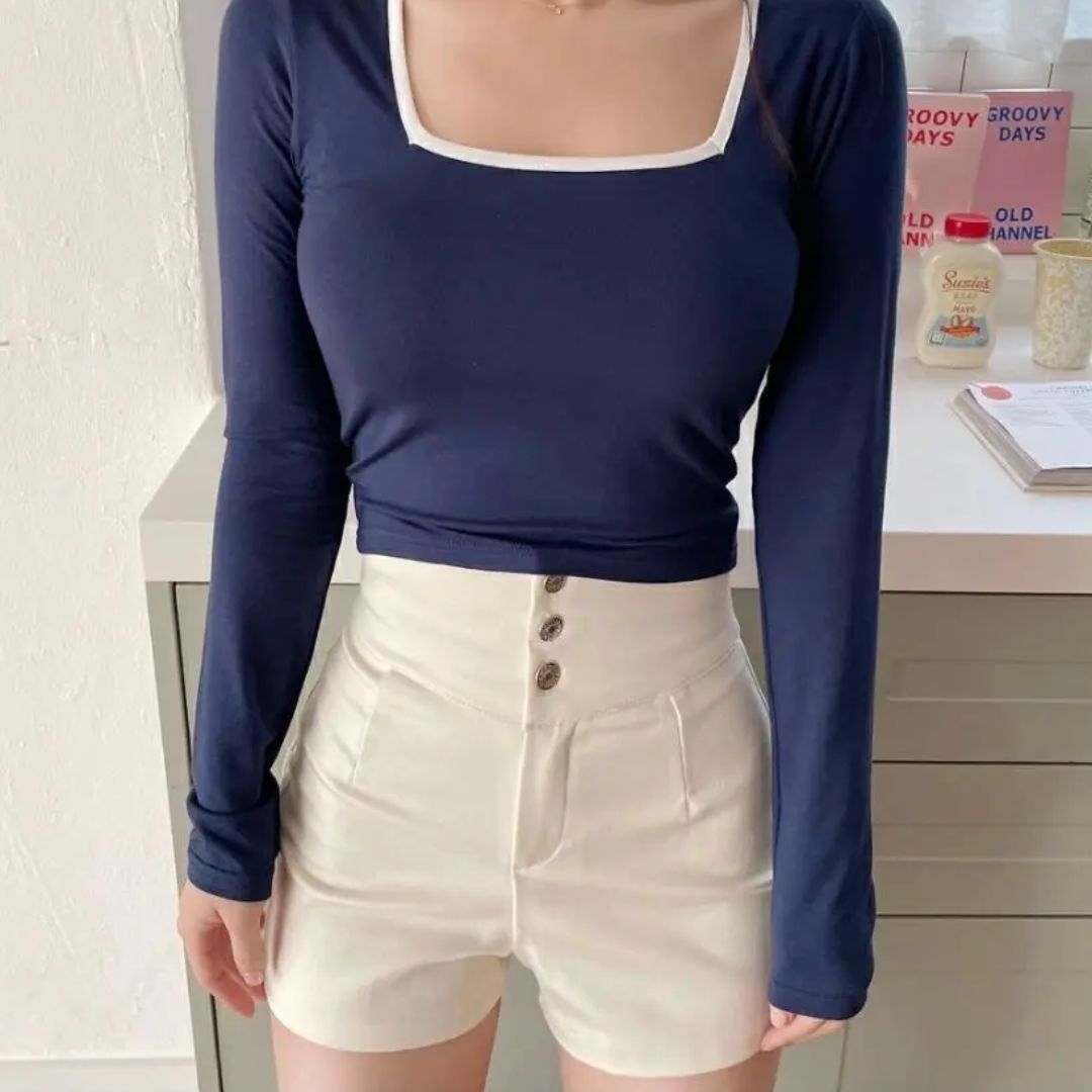 Mio | Elegant High-Waist Shorts