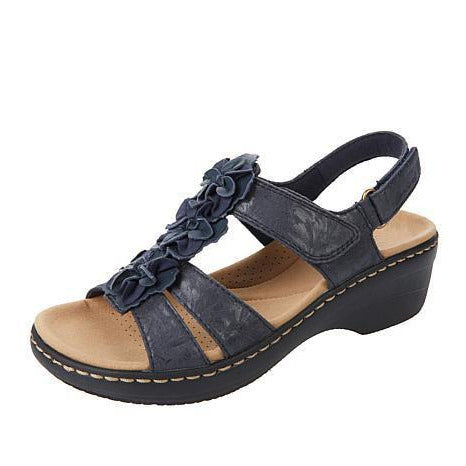 Zita | Flat Sandals for Women with Ruffle Flower