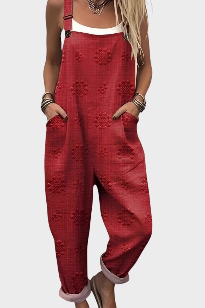 Snowy Mountains | Relaxed Wide-Leg Overalls