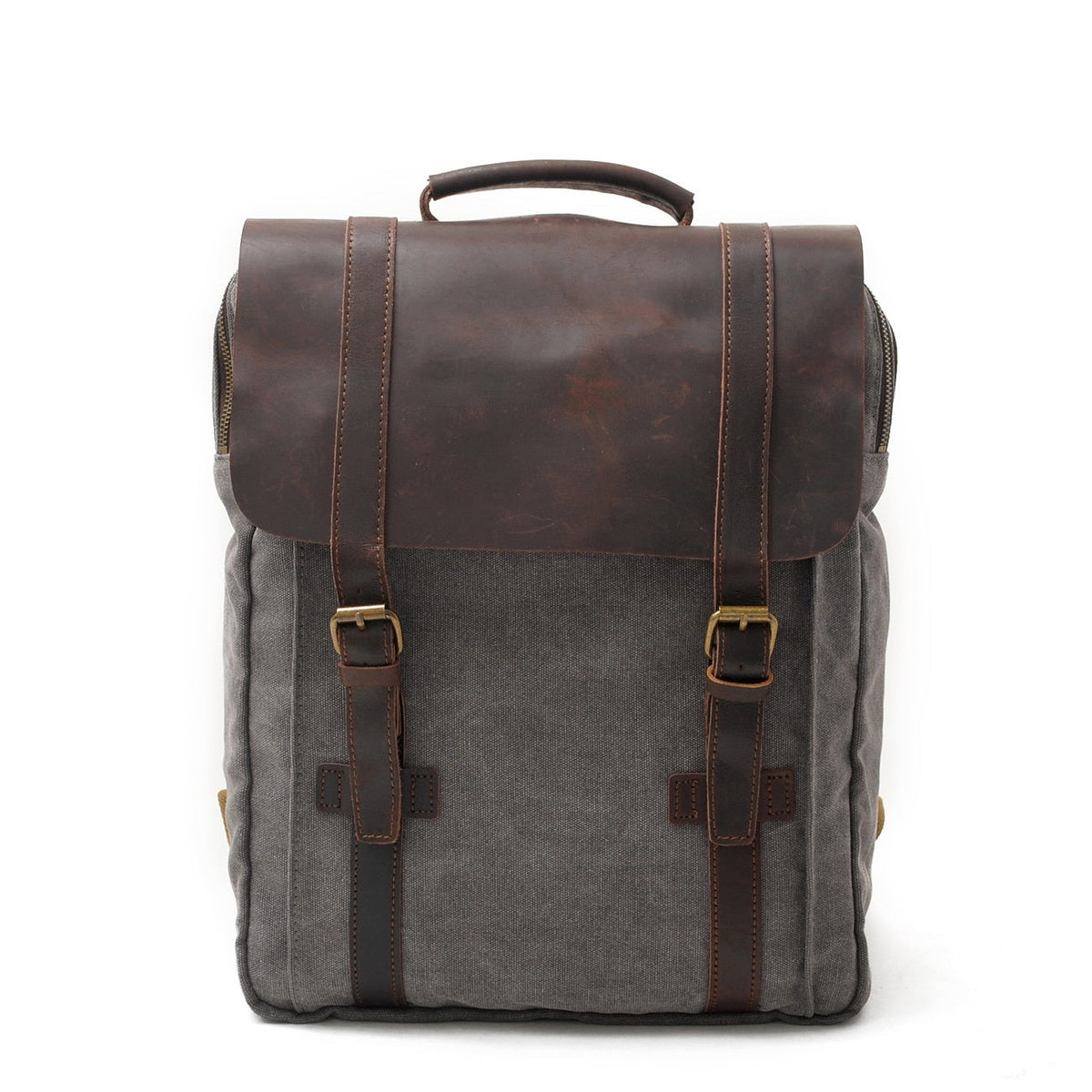 Akaroa cotton canvas backpack in Dark Grey — Beverley Lane