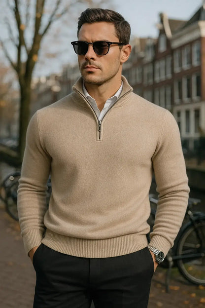 Hans & Lea Half-Zip-Pullover Wilhelm für Herren