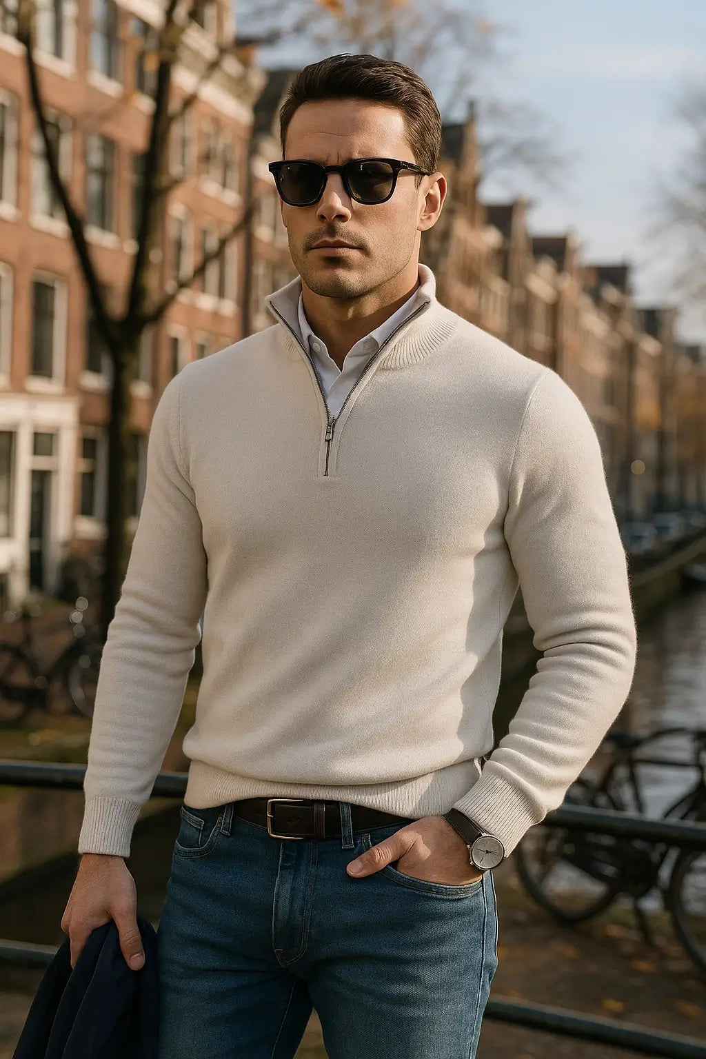 Hans & Lea Half-Zip-Pullover Wilhelm für Herren