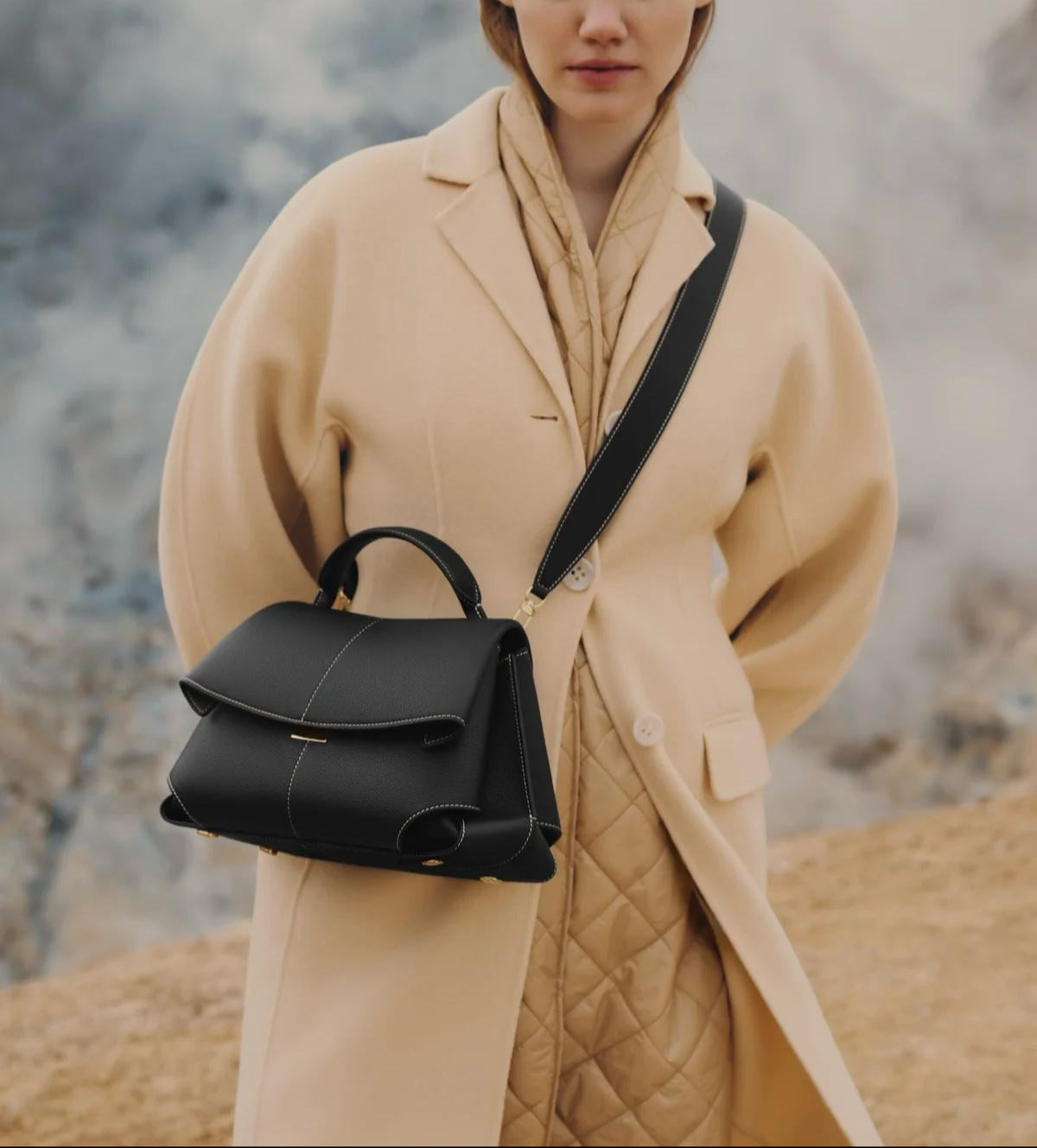 Cornelia | Elegant Handcrafted Two-Compartment Bag