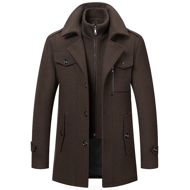 Max | Luxury Wool Coat with Thermal Inner Jacket for Men
