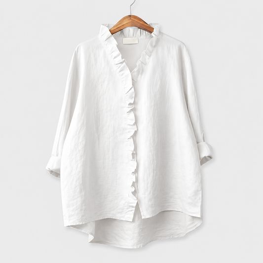 Adelinde | White Elegant Summer Blouse