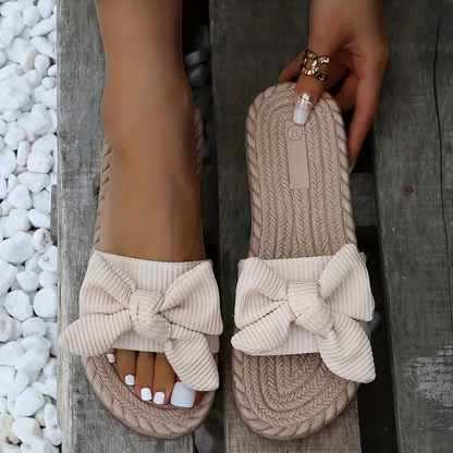 Rita | Slip-On Mules with Bow