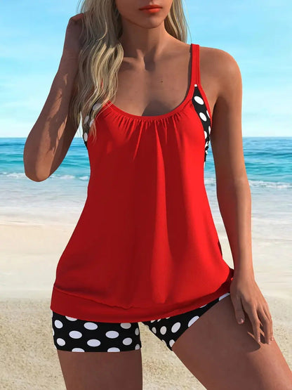 Bobbie | Two-Piece Tankini for Women with Polka Dot Pattern