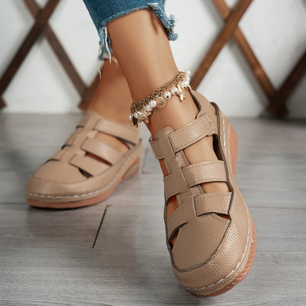 Gerta | Fashionable Sandals for Women with Supportive Sole