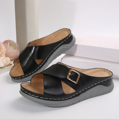 Katrina | Comfortable Orthopaedic Slippers in Quality Faux Leather