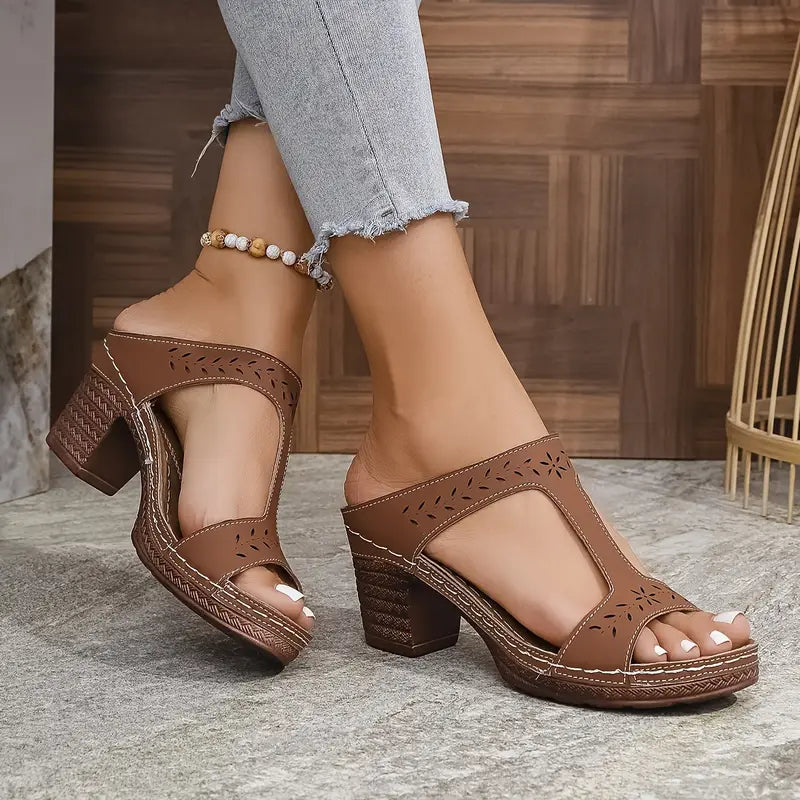 Gertrude | Orthopaedic Sandals with Block Heel
