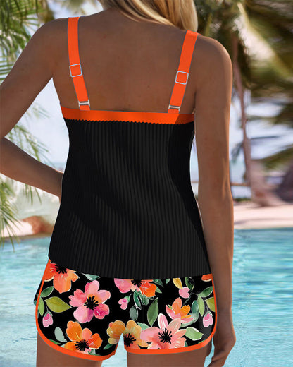 Doris | Comfortable Floral Tankini Combo