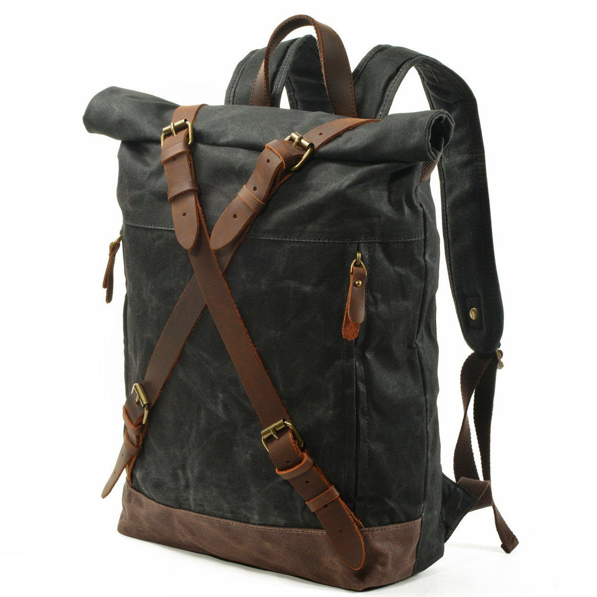 Invercargill waxed canvas rolltop backpack — Beverley Lane