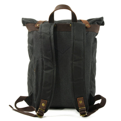 Invercargill waxed canvas rolltop backpack — Beverley Lane