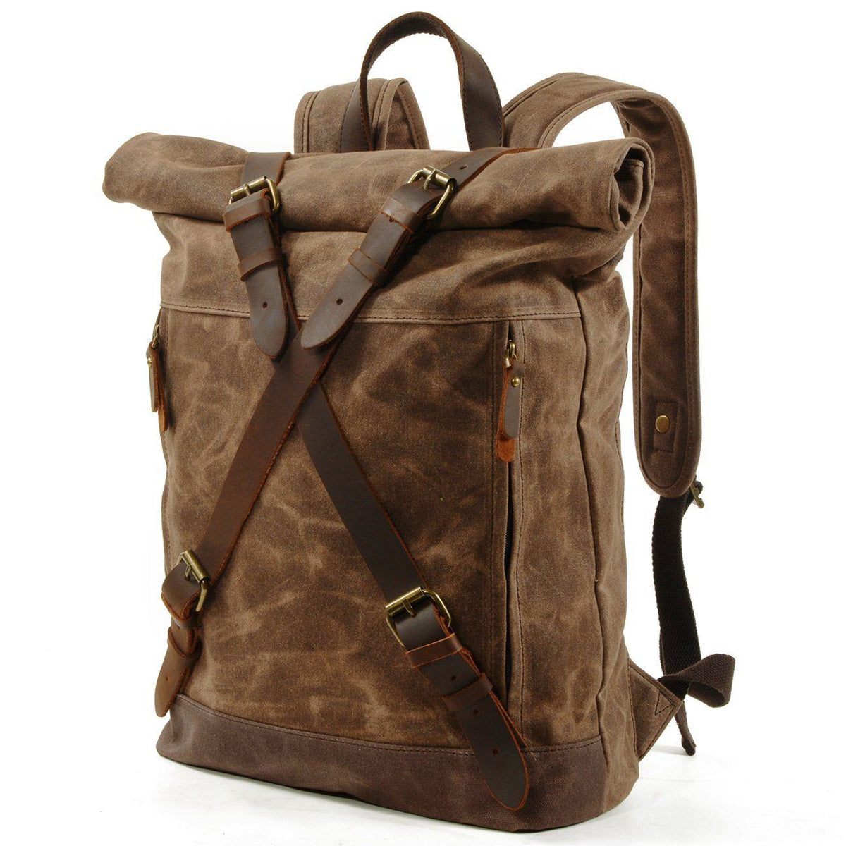 Invercargill waxed canvas rolltop backpack — Beverley Lane