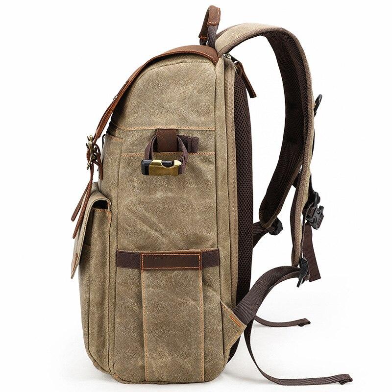 Kaikoura waxed canvas camera backpack — Beverley Lane