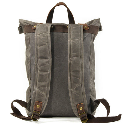 Invercargill waxed canvas rolltop backpack — Beverley Lane