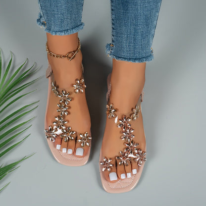 Judith | Sandals with Diamante Details