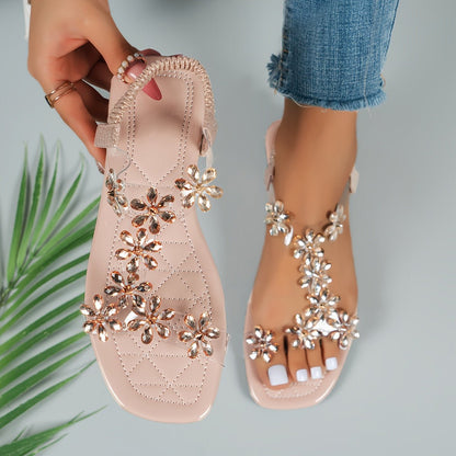 Judith | Sandals with Diamante Details
