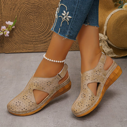 Beatrice | Fashionable Sandals for Women with Round Toe and Wedge Heel