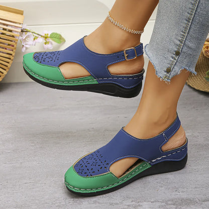 Heike | Soft Wedge Sandals with Adjustable Strap