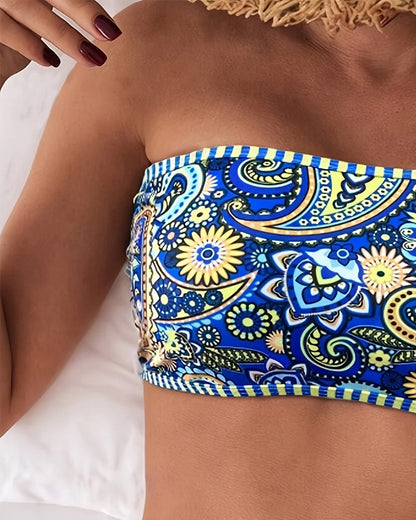 Agatha | Two-Piece Swimsuit in Ethnic Style