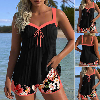 Dorothee | Printed Swimsuit with Top and Shorts