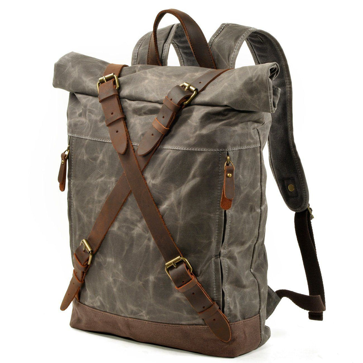 Invercargill waxed canvas rolltop backpack — Beverley Lane