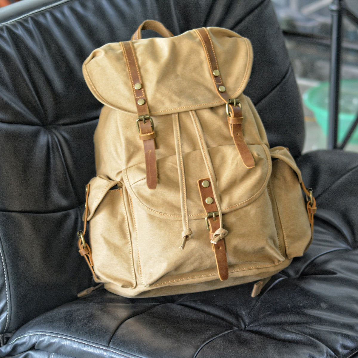 Queenstown cotton canvas backpack — Beverley Lane