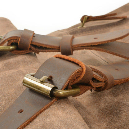 Invercargill waxed canvas rolltop backpack — Beverley Lane