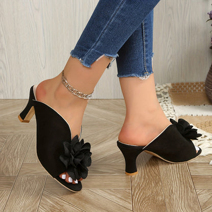 Vanessa | Feminine Sandals with 3D Floral Accent