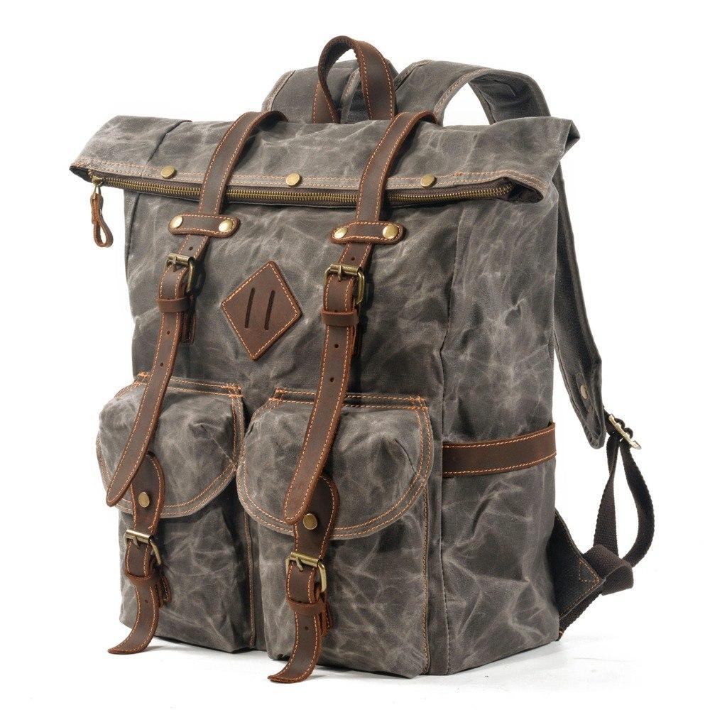 Picton | Cotton Canvas Laptop Backpack · 25L