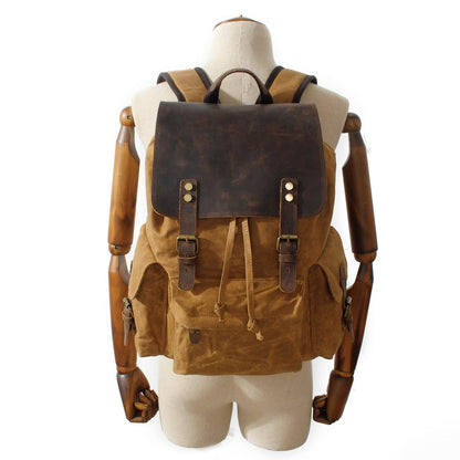 Auckland waxed canvas backpack — Beverley Lane