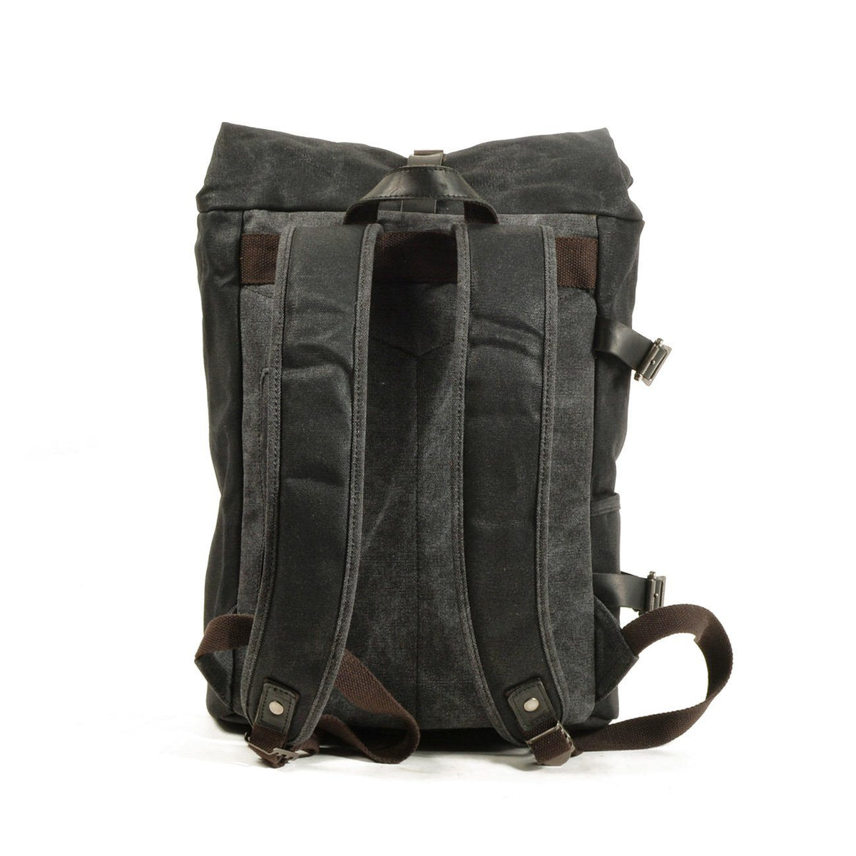 Cairns waxed canvas rolltop backpack — Beverley Lane