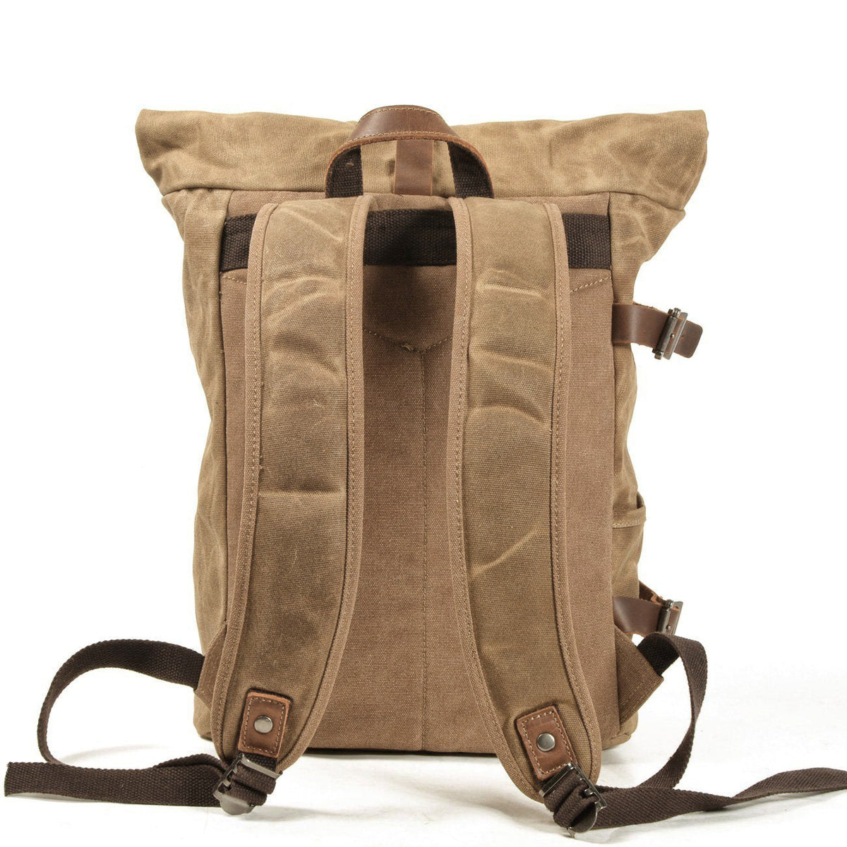 Cairns waxed canvas rolltop backpack — Beverley Lane