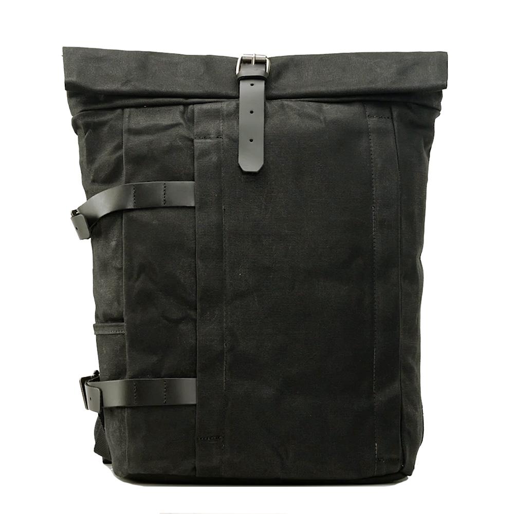 Cairns waxed canvas rolltop backpack in Khaki — Beverley Lane