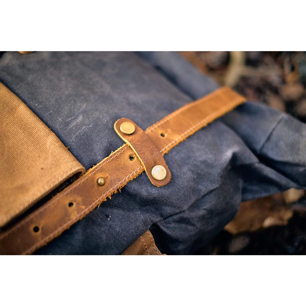 Daylesford waxed canvas rolltop backpack — Beverley Lane