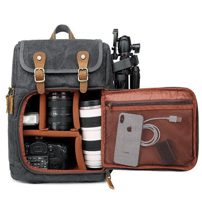 Margaret River waxed canvas camera backpack — Beverley Lane
