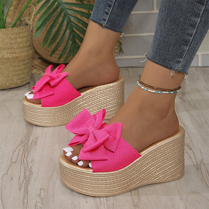 Zoe | Wedge Sandals with Bow Detail for Women