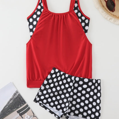 Bobbie | Two-Piece Tankini for Women with Polka Dot Pattern