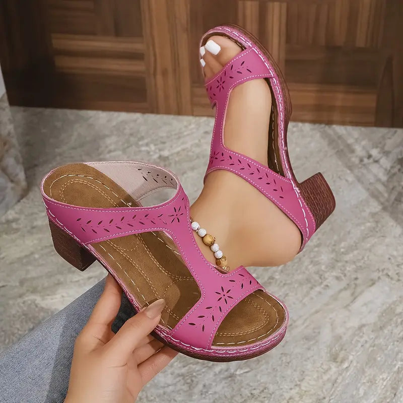 Gertrude | Orthopaedic Sandals with Block Heel