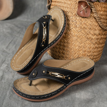 Claudia | Fashionable Wedge Sandals with Arch Support