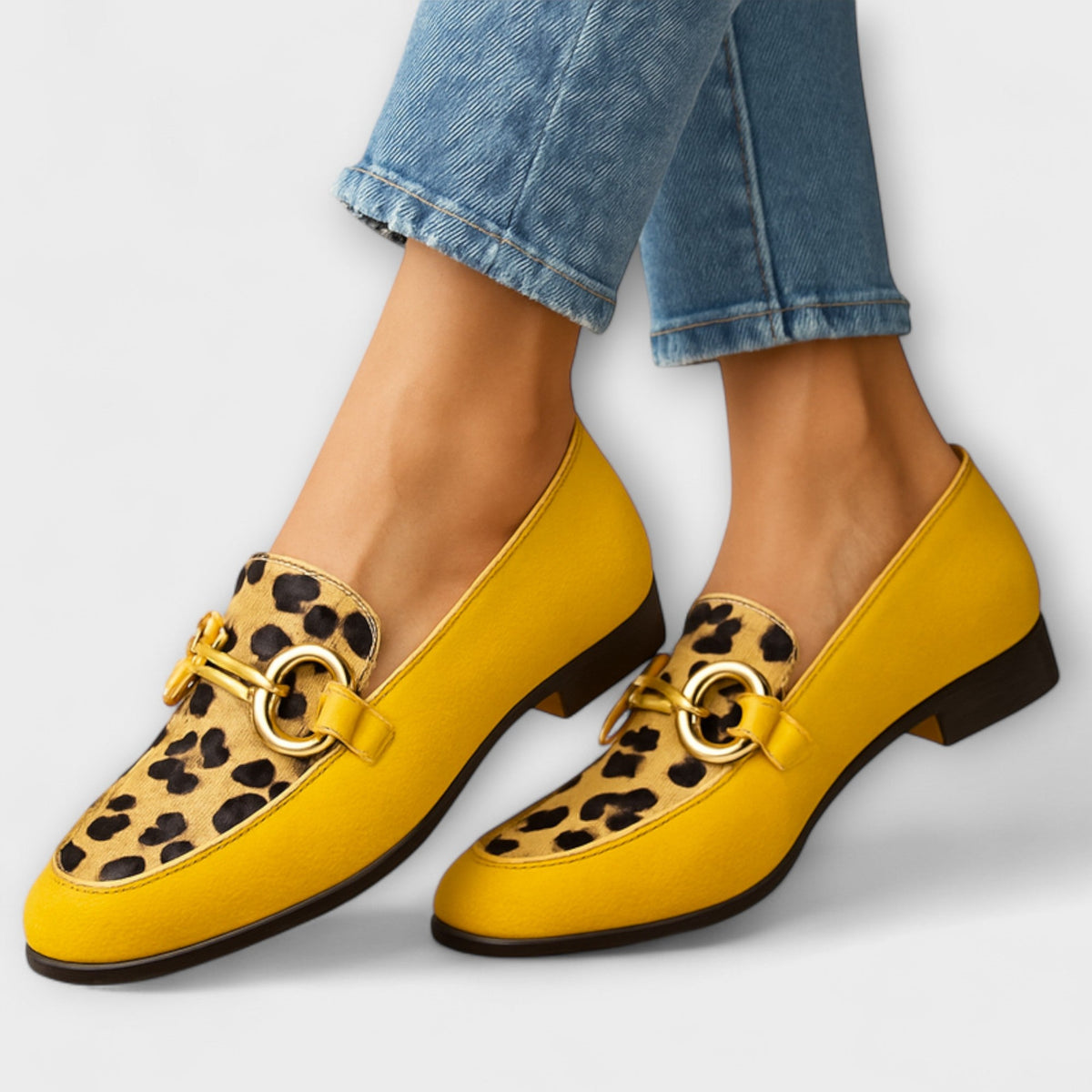 Charlotte Women's Animal Print Buckle Loafers
