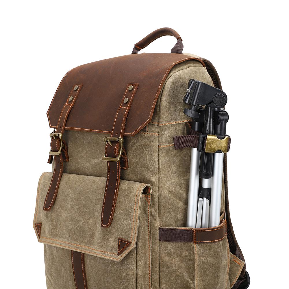 Kaikoura waxed canvas camera backpack — Beverley Lane