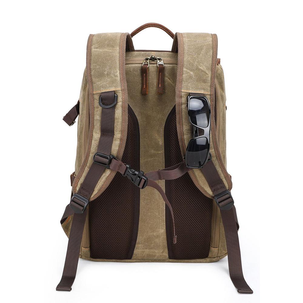 Kaikoura waxed canvas camera backpack — Beverley Lane