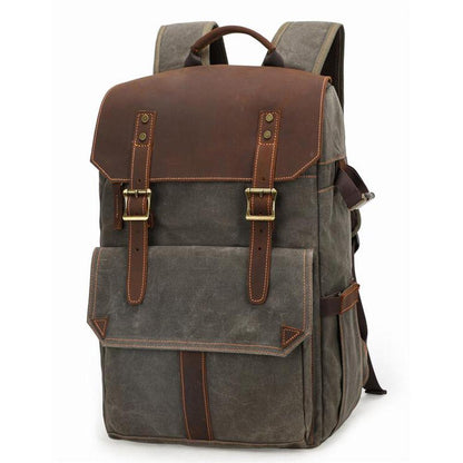 Kaikoura waxed canvas camera backpack — Beverley Lane